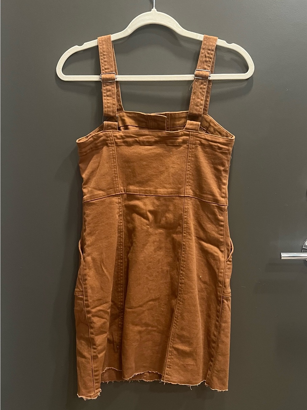 Alter’d State Rust Button-Front Mini Dress – Size Small - Picture 2 of 3